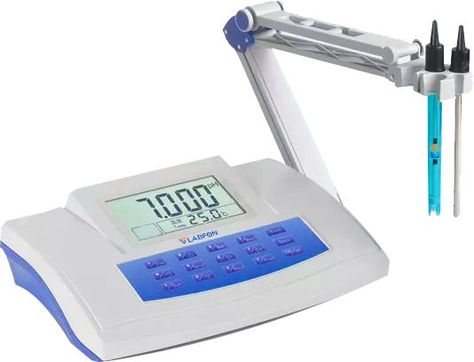 Benchtop pH meter F-BPM105 measures the hydrogen potential of any solution which is subjected to it. It has GLP complaint data storage up to 500 sets. The electrical output is provided between -1999 mV to 1999 mV and selectable buffer groups are present. It delivers multiple reading feature to auto read, time read, and continuous read. The pH range lies between 0.00 pH to 20.00 pH with a high accuracy of ±0.002 pH throughout the process for reliable results. #phmeter #labfon #laboratory Ph Meter, Best Study Tips, Laboratory Equipment, Lab Equipment, Data Storage, Bathroom Scale, Electricity