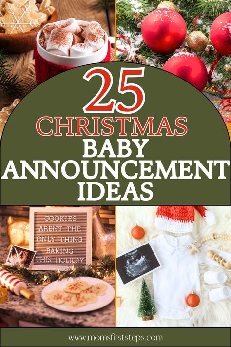 Looking for the best Christmas baby announcement ideas? Our list has 25 heartwarming and unique Christmas baby announcement ideas that will make your holiday pregnancy announcement extra special. List includes Christmas baby announcement photoshoot ideas, Christmas baby announcement gift, Christmas baby announcement to parents, baby announcement to siblings, and more to help with your winter pregnancy announcement. Wishing you and your family the absolute best pregnancy announcement! Baby Christmas Announcement To Family, Pregnancy Announcement To Husband For Christmas, Baby Announcement To Parents Gift, Family Pregnancy Announcement Christmas, Baby Announcement For Christmas, Christmas Birth Announcement Pregnancy, Pregnancy Announcement November 2024, April 2025 Baby Announcement, Christmas Themed Baby Announcement