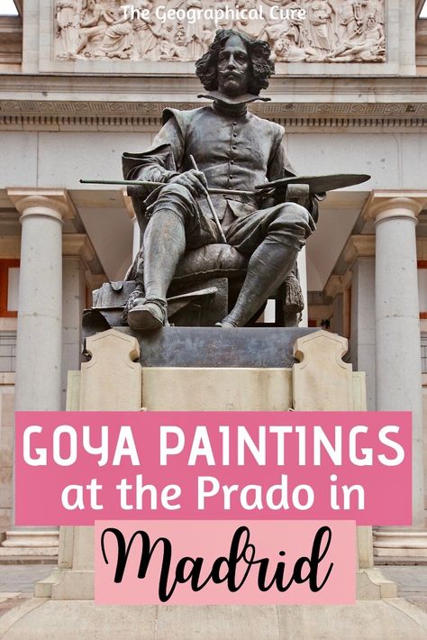 The Prado is one of the world's best museums. And one of its artistic anchors is Francisco Goya. Goya is the most famous Spanish painter in history. His Black Paintings at the Prado are some of his most vaunted works. Read on for a history of the artist and his mysterious paintings at the Prado.  #Prado #Madrid #ThingsToDoInMadrid #MuseumsInMadrid #Spain #EuropeTravel Mysterious Paintings, Madrid Prado, Goya Paintings, Black Paintings, Prado Museum, Prado Madrid, Fra Angelico, Garden Of Earthly Delights, Francisco Goya