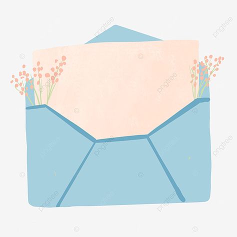 Envelope Background, Spring Flower Clipart, Envelope Illustration, Flower Envelope, Watercolor Envelope, Flower Png Images, Watercolor Spring, Rose Gold Wallpaper, Pink Watercolor Flower