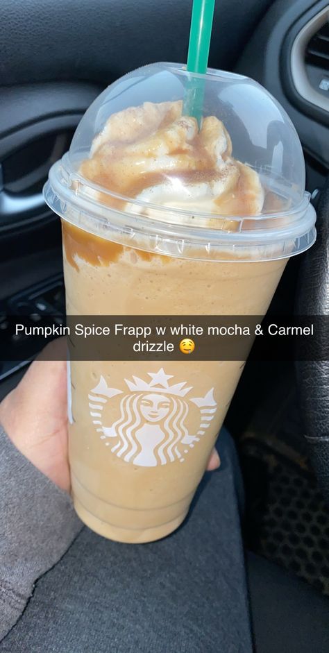 Carmel Drizzle, Pumpkin Spice Frappuccino, Starbucks Fall Drinks, Starbucks Drink Menu, Pumpkin Spice Drinks, Starbucks Secret Menu Recipes, Cold Starbucks Drinks, Starbucks Pumpkin Spice Latte, Secret Starbucks Recipes