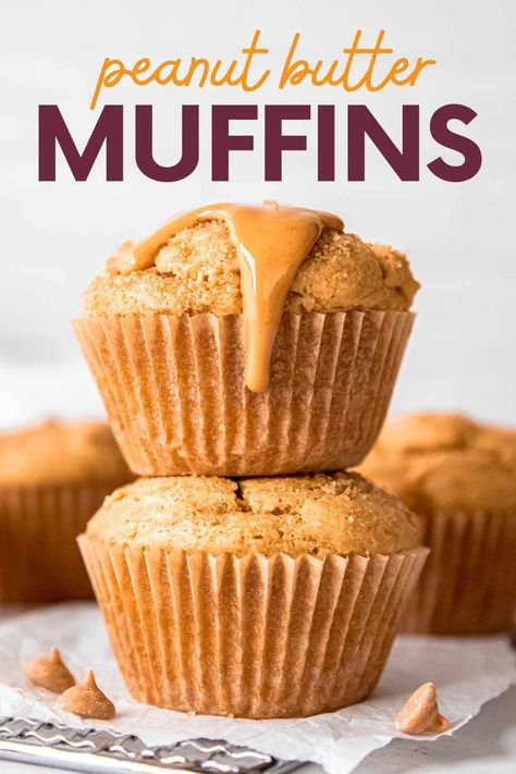 Kos, Peanut Butter Breakfast Muffins, Peanut Banana Muffins, Muffin Recipes Peanut Butter, Muffins With Oil Instead Of Butter, Almond Flour Peanut Butter Muffins, Healthy Peanut Butter Muffins, Kids Muffin Recipes, Peanut Butter Muffins Easy