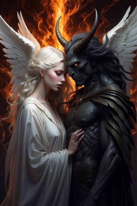 , #Creative, #Inspiration, #AD, #AI Angel And Demon In Love, Angel Horror, Instrumental Music, Fantasy Photography, Angel And Devil, Download Cute Wallpapers, Angels And Demons, Travis Scott, Drawing Techniques