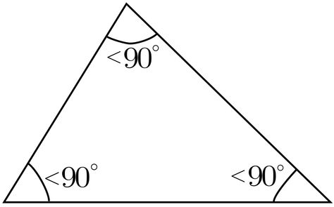 Triangle.Acute, has all interior angles measuring less than 90° Acute Triangle, Acute Angle, Math Geometry, Character Base, Character Wallpaper, Secondary School, Triangles, Geometry, Novelty Sign