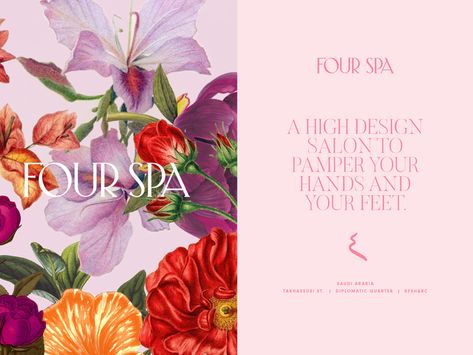 Spring Advertising Design, Spring Design Poster, Flower Banner Design, Salon Branding Design, Beauty Salon Branding, Luxury Hotel Spa, Spa Branding, Boutique Logo Design, Beautiful Branding