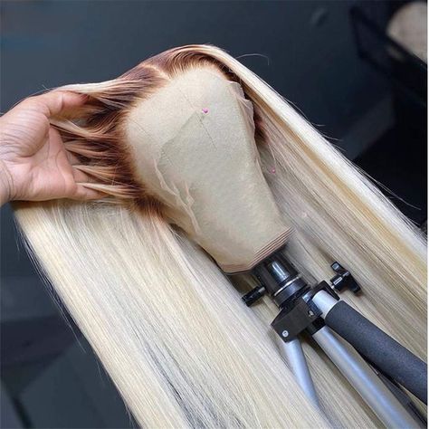 Honey Blonde Wig, Brown To Blonde Ombre, Wigs Blonde, Ombre Blond, Ombre Hair Blonde, Human Hair Wigs Blonde, Wig Styling, Blonde Lace Front Wigs, Lace Front Human Hair Wigs