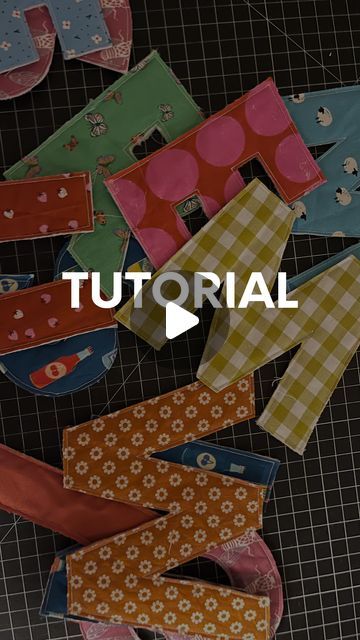 Cool People Sew on Instagram: "Simple letter garland tutorial here for all your event hosting, birthday party banners, decorations and more! And check out all the summer sewing for your kiddos!  . Comment here 👇🏻 if this is helpful and you would like to see more sewing tutorials from us! . #coolpeoplequilt #coolpeoplesew #sewingisfun #sewingismysuperpower #homedecor #handmadedecor #duluthga #sewduluth" Diy Fabric Letters, Happy Birthday Garland Diy, Birthday Garland Ideas, Diy Simple Birthday Decorations, Sew Birthday Banner, Quilted Happy Birthday Banner, Diy Fabric Birthday Banner, Fabric Happy Birthday Banner, Simple Diy Birthday Decorations