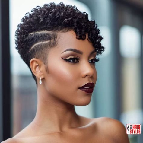 Short Mohawk Hairstyles For Black Women, Pixie Haircut For Black Women Curly, Mohawk Hairstyles For Black Women, Short African Hairstyles, Pixie Cuts For Black Women, Natural Hair Pixie Cut, Women Short Hairstyles, Natural Hair Haircuts, Short Weave Hairstyles