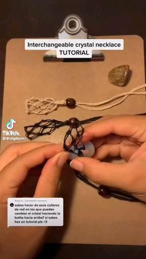 Pin by 🔮♑️ on Jewelry [Video] | Diy crafts jewelry, Crystal necklace tutorial, Diy wire jewelry How To Macrame Crystals, How To Make Macrame Crystal Holder, Witchy Craft Show Display, Diy Rock Decor Projects, Macrame Crystal Tutorial, Macrame Necklace Holder, Macrame Crystal Jewelry, Macrame Dog Potty Bells Diy, How To Make Macrame Necklace Tutorial