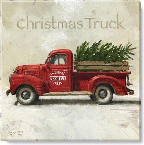 Old Red Truck, Rat Rod Trucks, Vintage Clipart, Christmas Red Truck, Vintage Red Truck, Rat Rods Truck, Classic Pickup Trucks, Truck Art, Christmas Truck