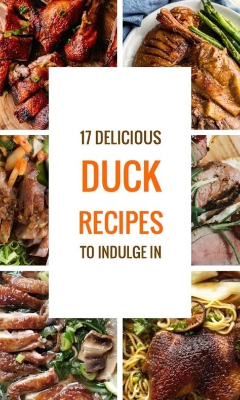 Teal Recipes Duck, Recipes Using Duck Sauce, Best Duck Recipe, Whole Duck Recipes, Duck Breast Recipes, How To Cook Duck, Hunting Recipes, Roasted Duck Breast, Duck Breast Recipe