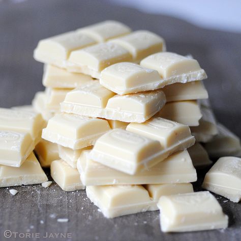 White chocolate by Torie Jayne White Chocolate Aesthetic, Aesthetic White Chocolate, White Chocolate Bar Aesthetic, White Chocolate Shards, White Chocolate Bars, White Chocolat, White Chocolate Desserts, Best White Chocolate, Raspberry And White Chocolate