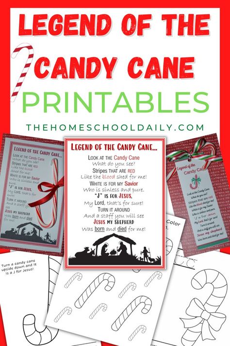 FREE Legend of the Candy Cane Cards, Tags, and Bookmarks! Also check out a set of candy cane coloring sheets, lab, videos, and more! Jesus Candy Cane Coloring Page, Candy Cane Church Lesson, Legend Of The Candy Cane Free Printable Tags, Meaning Of The Candy Cane Printable, Legend Of The Candy Cane Craft, Candy Cane Childrens Church Lesson, The Legend Of The Candy Cane Printable, The Story Of The Candy Cane, Story Of Candy Cane