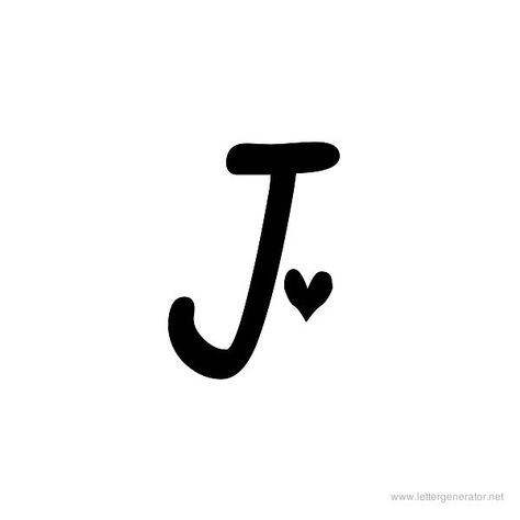 Heartfont Font Alphabet J J Aesthetic Letter, J Aesthetic, Letter J Tattoo, J Letter Images, Aesthetic Letter, J Tattoo, Tipografi 3d, The Letter J, Stylish Alphabets