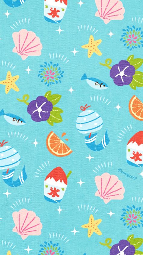 Japan Style, Pretty Photos, Summer Wallpaper, Japan Fashion, Painting Patterns, Cartoon Wallpaper, Cute Icons, Pattern Wallpaper, Fairy Tale