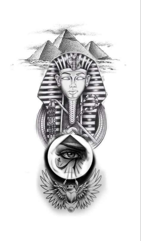 Eygptain Tattoos Drawings, Egyptian Tattoo Drawings, Osiris Egyptian God Tattoo, Eygptain Tattoos Men, Pharoah Tattoo For Men, Pyramids Egypt Tattoo Design, Egyptian Pharoah Tattoo, Pharaoh Tattoo Design, Egyptian Pyramid Tattoo