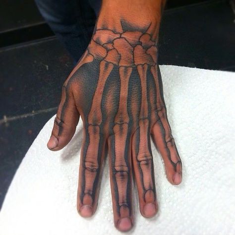 Skeleton Hand Tattoo Hand Tattoos For Men Skull, Finger Tattoos Skeleton, Skelly Hand Tattoo, Hand Tattoo Skeleton Bone, Hand Tats Skeleton, Skull Fingers Hand Tattoo, Skeleton Hand Tattoos On Hand, Mens Hands Tattoo, Skeleton Hand Tattoos Men