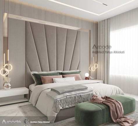 Bed Back Design, Bedroom Color Combination, Interior Design Per La Casa, Bedroom Interior Design Luxury, Modern Bedroom Interior, Luxury Bedroom Master, Bedroom Bed Design, Bed Furniture Design, Headboard Designs