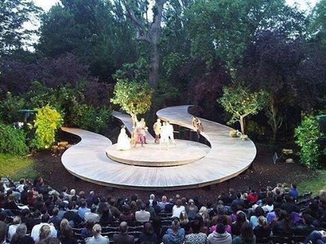 Open Air Theatre, Open Air Theater, Outdoor Stage, Outdoor Theater, Landscape And Urbanism, Landscape Architecture Design, Theatre Design, Urban Park, Salou