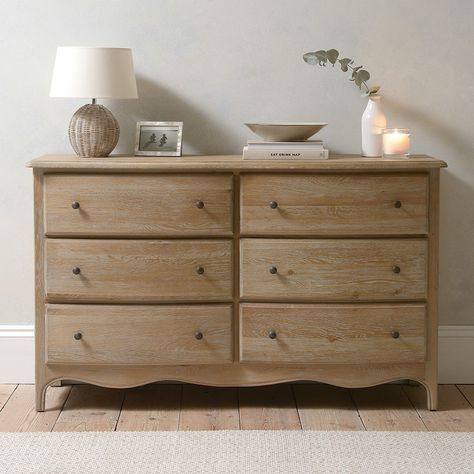 Cotswold Company, Low Chest Of Drawers, Traditional Bedrooms, Bedroom Moodboard, Wide Chest Of Drawers, Chest Of Drawers Bedroom, Bedroom 2024, Oak Chest Of Drawers, Loft Bathroom