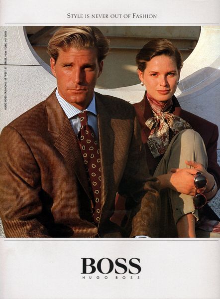 Michael Flinn for Hugo Boss 1980s Yuppie Fashion, Vintage Men Style, 1980s Men, 80s Fashion Men, 80s Men, Preppy Mens Fashion, 1980s Fashion, Mens Fashion Suits, Women's Handbags