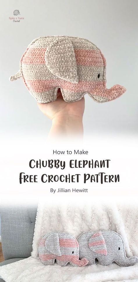 Get ready for all of your camping trips with this adorable, easy to make pleached elephant! Pretty sure the instructions that are clear and easy to follow so that anyone can learn how to crochet. Crochet Flat Elephant, Easy Crochet Flat Animals, Flat Crochet Elephant, Flat Crochet Animals Free Patterns, Crochet Elephant Ears Pattern Free, Crochet Elephant Lovey Free Pattern Easy, Crochet Flat Animals, Crochet Elephant Pillow, Flat Amigurumi