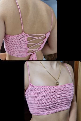 Crop Top Crochet Outfits, Crochet Crop Top Outfit, Hippie Crochet, Crochet Stitches Diagram, Crochet Crop Top Pattern, Modern Crochet Patterns, Crochet T Shirts, Mode Crochet, Diy Embroidery Patterns