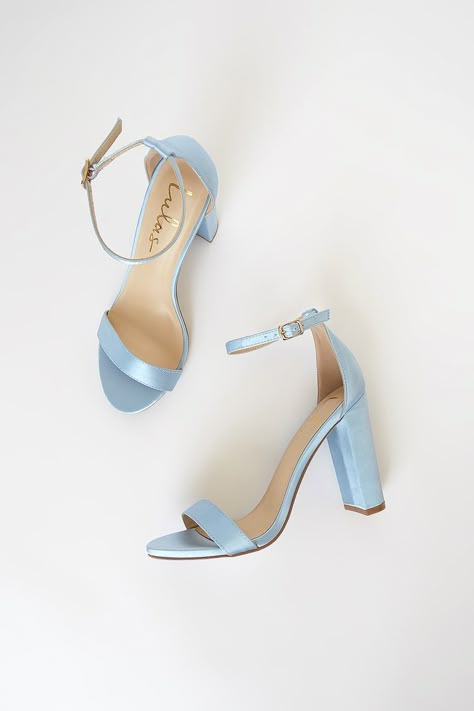 Light Blue Wedding Shoes, Quince Heels, Hoco Heels, Baby Blue Heels, Light Blue Heels, Blue Satin Heels, Teal Heels, Light Blue Shoes, Kids Heels