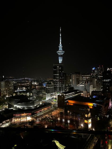 New Zealand At Night, Auckland City At Night, New Zealand Aesthetic City, City Aesthetics, New Zealand Cities, Travel Mood, Vision Board Photos, Auckland City, Packing List For Vacation