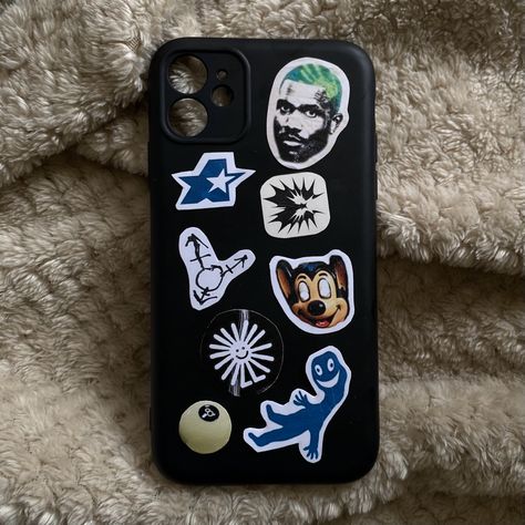 Sticker Case Aesthetic, Iphone Stickers Case, Frank Ocean Phone Case, Stickers For Iphone Case, Frank Ocean Sticker, Aesthetic Phone Case Ideas, Stickers For Iphone, Phone Obsession, Iphone Stickers