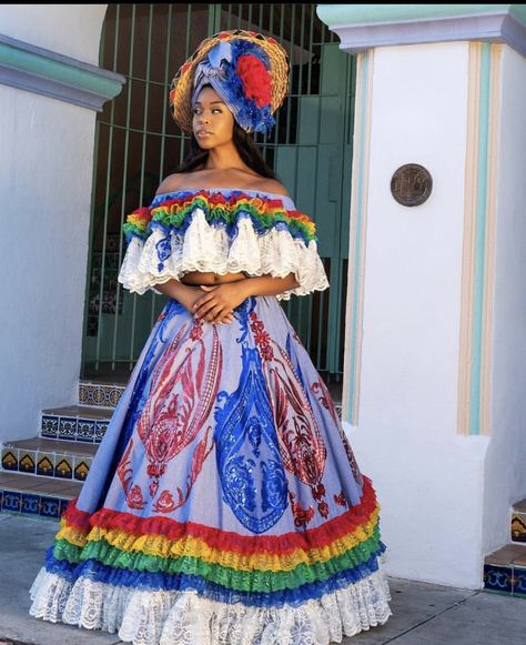 Haitian Wedding, Haitian Clothing, Madras Dress, Caribbean Outfits, Caribbean Fashion, Culture Day, Global Dress, Dream Wedding Ideas Dresses, Ethnic Outfits