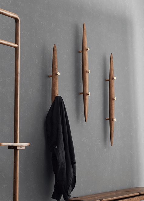 10.Vertical wall hooks rack brass wall hooks coat wall rack cap wall hooks Modern Wall Mounted Coat Rack, Entryway Ideas Coat Rack, Hallway Coat Hooks Entrance, Coat Closet Hooks, Wall Coat Hanger Ideas, Walk In Closet Wall Hooks, Entry Wall Hook Ideas, Narrow Entryway Coat Hooks, Wall Mount Coat Rack Entryway