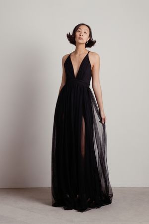 Evening Dresses UK | Long Formal Dresses, Ball Gowns | Tobi UK Here To Slay, Plunge Maxi Dress, Tulle Maxi Dress, Long Sleeve Cocktail Dress, Mesh Maxi Dress, Sheer Skirt, Flowy Maxi Dress, Prom Outfits, Black Wedding Dresses