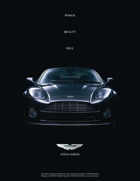 Saga Aston Martin Car Print Ads, Luxury Advertising, Car Advertising Design, Luxury Car Brands, Car Catalog, Aston Martin Vanquish, Ad Car, Brand Advertising, Luxury Branding Design