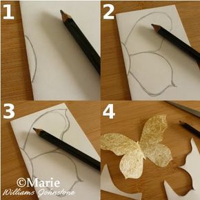 Diy Papillon, How To Make Butterfly, Butterfly Craft, Kartu Valentine, Hemma Diy, Butterfly Template, Diy Butterfly, Diy Papier, Paper Butterfly