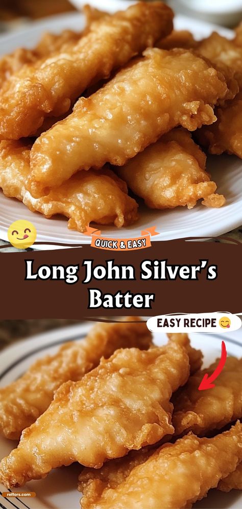 Long John Silver’s Batter Fish In Batter Recipe, Easy Batter Recipe, Batter Recipe For Chicken, Best Fish Batter Recipe, Light Fish Batter, Deep Frying Batter Recipe, Fried Fish Batter Recipe Easy, Batter For Fish, Fish Batter Recipe Easy