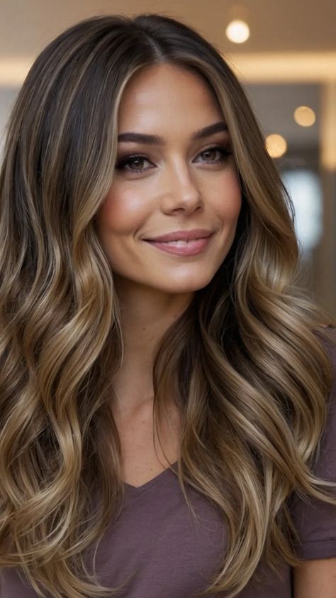 Brunettes Unite: Embracing Autumn with 15 Balayage Hairstyle Ideas - pulsepathlife.com Bronde Balayage Brunettes Fall, Warm Walnut Balayage, Pecan Hair Color, Pecan Sandie Hair Color, Fall Bronde Balayage Dark Roots, Easy Maintenance Hair Color, Balayage Light Brown Hair, Natural Balayage Brunette, Fall Hair Balayage