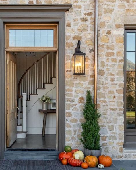 Dream Home: A Stone English Country Beauty in Utah – Becki Owens Blog Steve Tiek, Arch Plan, Becki Owens, Stone Cottage, Exterior Stone, English Country House, Beautiful Inside And Out, Entry Way, Stone Houses