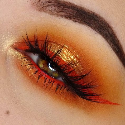 Amanda Clark, Fire Makeup, Scene Makeup, Pride Makeup, Halloween Makeup Inspiration, Fall Makeup Looks, Eye Makeup Pictures, Makeup Eye Looks, Creative Eye Makeup