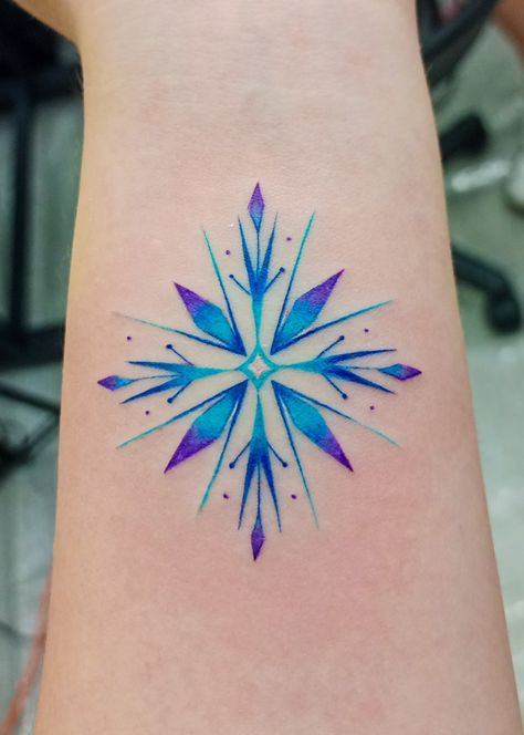 Next right thing -Frozen. Ice Princess Tattoo, Anna And Elsa Tattoo Sisters, Disney Frozen Snowflake Tattoo, Snow Queen Tattoo, Frozen Inspired Tattoo, Russia Tattoo Ideas, Elsa Tattoo Ideas, Disney Brave Tattoo Ideas, Disney Frozen Tattoo Ideas