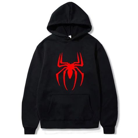 Street Trendy Marvel Spiderman Graphic Print Sweatshirt Spiderman Hoodie, Spider Logo, Spider Men, Zip Hoodies Womens, Yoga Wear Women, Jackets Black, Hoodie For Men, Men Formal, Kids Clothes Boys