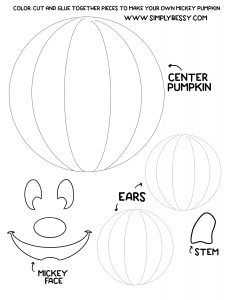 Mickey Pumpkin Template, Mickey Mouse Face Template, Halloween Disney Crafts, Mickey Mouse Pumpkin Craft, Mickey Mouse Halloween Crafts, Disney Halloween Crafts Diy, Pumpkin Mickey Mouse, Disney Halloween Crafts For Kids, Diy Mickey Pumpkin