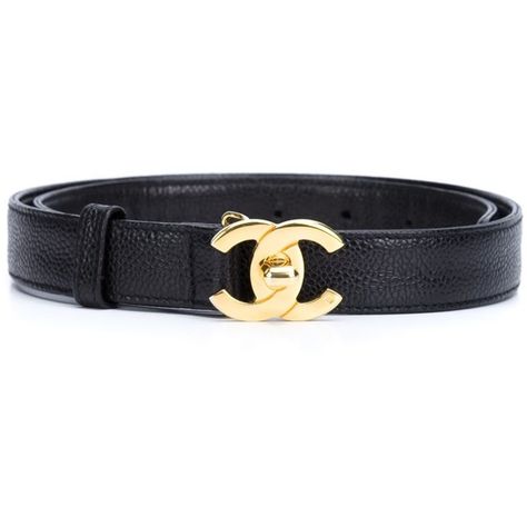 Chanel Vintage CC Turnlock Belt (1,195 CAD) ❤ liked on Polyvore featuring accessories, belts, black, genuine leather belts, chanel belt, vintage belt, leather belts and vintage leather belt Black Belt Outfit, Belt Chanel, Belts Vintage, Vintage Leather Belts, Belt Vintage, Belt Leather, Vintage Belt, Chanel Vintage, Chanel Belt