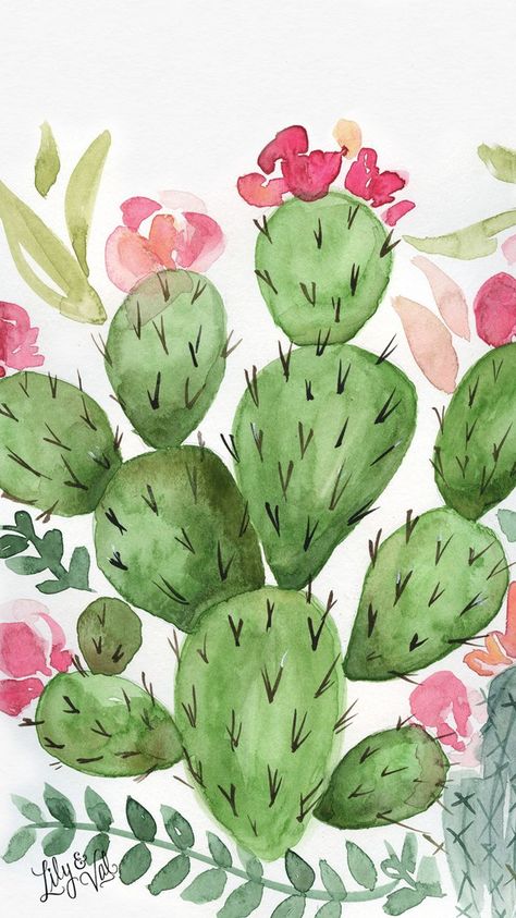 Plants Wallpaper Iphone, Cactus Indoor, Iphone Drawing, Drawing Plants, Plants Drawing, Plants Wallpaper, Cactus Paintings, Garden Cactus, Indoor Cactus