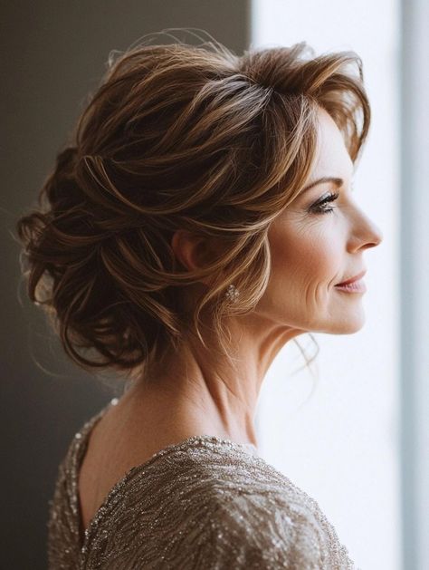 Best Wedding Hairstyles for Mother of the Bride: Elegant and Timeless Looks for 2024 Soft Chignon Wedding Hair, Wedding Hairstyles Mother Of Bride, Mother Of Bride Hairdo, Wedding Hairstyles For Mother Of Bride With Long Hair, Mother Of The Groom Hairstyles With Bangs, Mother Of The Bride Hairstyles Down, Mom Hairstyles For Wedding, Hair Styles For Mother Of The Groom Medium Lengths, Partial Updos For Medium Hair Wedding