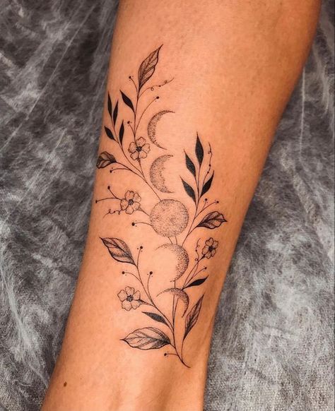 Nose Piercings, Witch Tattoo Ideas Witchcraft, Delicate Sleeve Tattoo For Women, Wrap Tattoo, Boho Tattoos, Sharpie Tattoos, Forarm Tattoos, Feminine Tattoo, Body Tattoo