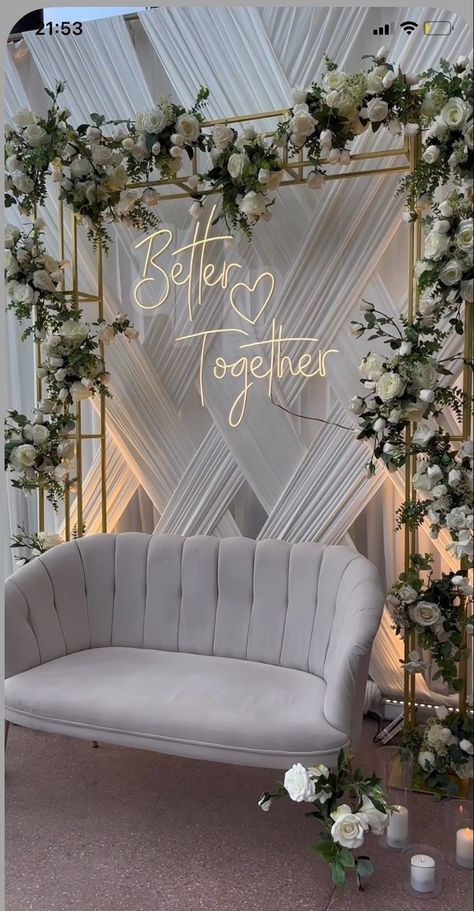 Nikah Decor, Dream Wedding Decorations, Wedding Planning Decor, Wedding Decor Ideas, Wedding Backdrop Design, Wedding Decor Style, Engagement Decorations, Wedding Stage Decorations, Future Wedding Plans