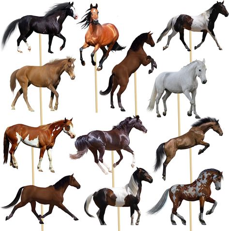 These turned out so cute to add to center pieces for any fun event! 24Pcs Horse Table Centerpieces Sticks Horse Table Toppers Horse Racing Party Decoration for Horse Themed Birthday Party Baby Shower Supplies #Horse #Decor #Centerpieces #amazon #productsilove #partydecor Horse Centerpiece Ideas, Horse Centerpieces, Horse Racing Party Decorations, Horse Themed Birthday Party, Horse Theme Birthday Party, Horse Table, Kentucky Derby Themed Party, Bronco Horse, Horse Balloons