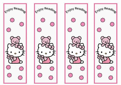 Hello Kitty Bookmarks Y2k Bookmark Printable, Hello Kitty Bookmarks Free Printable, Hello Kitty Free Printables, Cute Bookmarks Printable, Bookmark To Print, Kitty Bookmarks, Hello Kitty Bookmark, Hello Printable, Printable Hello Kitty