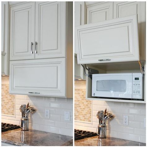 Kitchen microwave cabinet